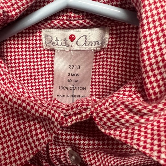 Toddler red Christmas overalls - Picture 3 of 3